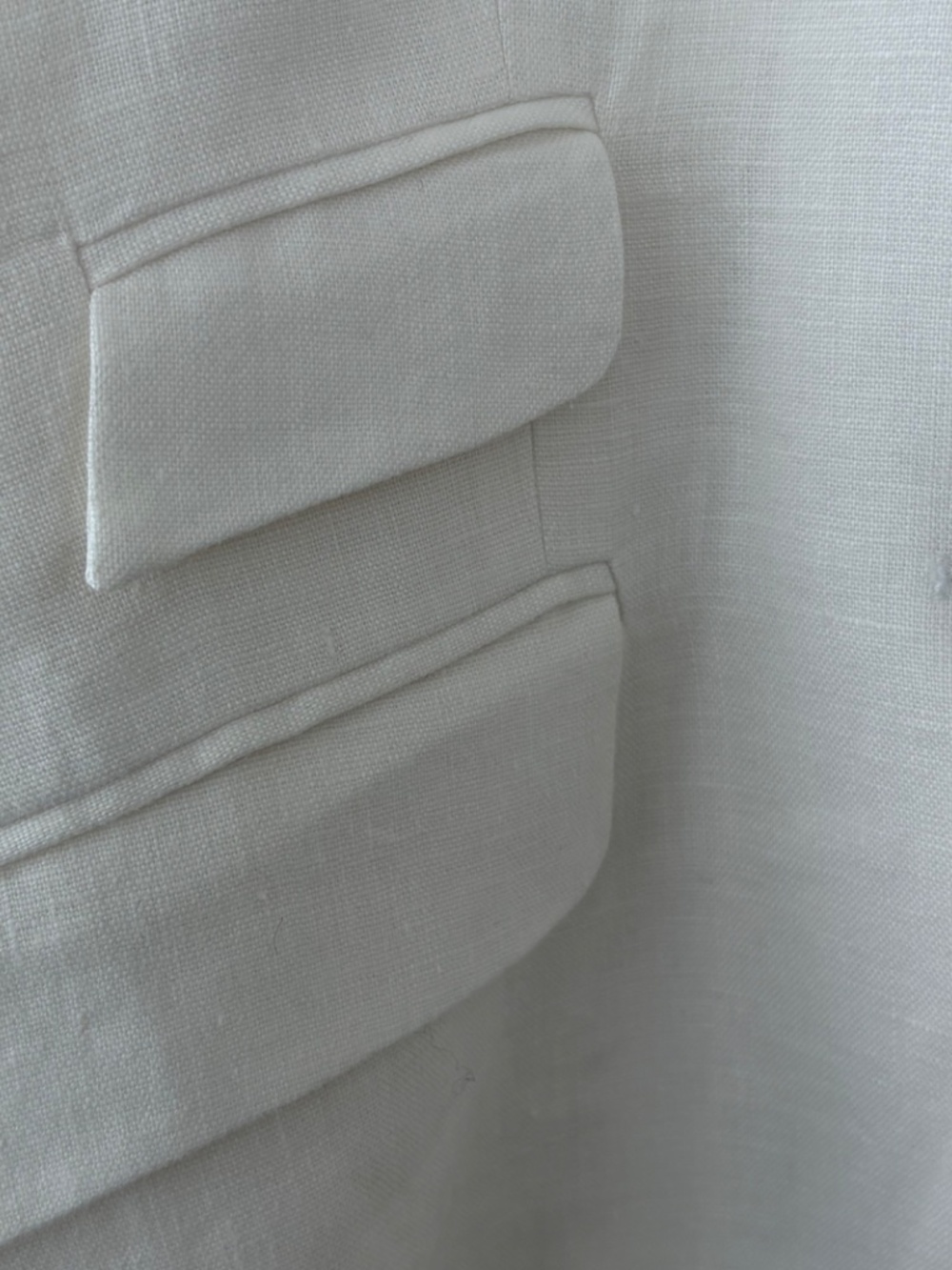 Elegant, Classic Ralph Loren White Linen Blazer 4P - Picture 6 of 6